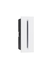 Difuzor de iluminat trepte alb din aluminiu si sticla transparenta AIZEN