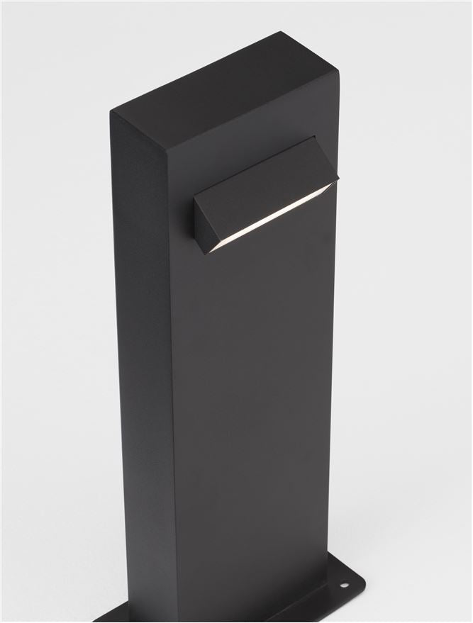 Salp de proiectie din aluminiu negru si acril anti orbire BRIGITTA
