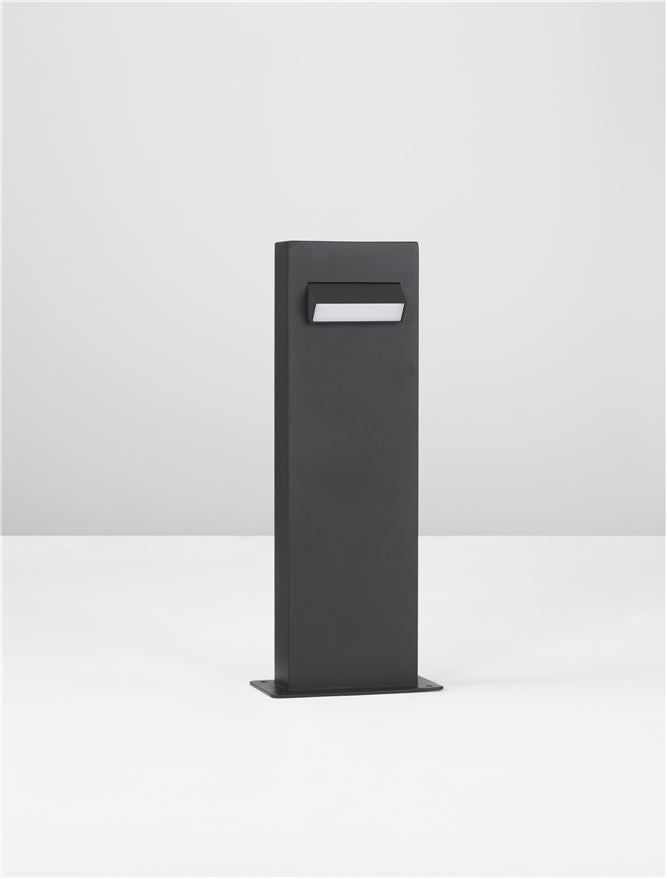 Salp de proiectie din aluminiu negru si acril anti orbire BRIGITTA
