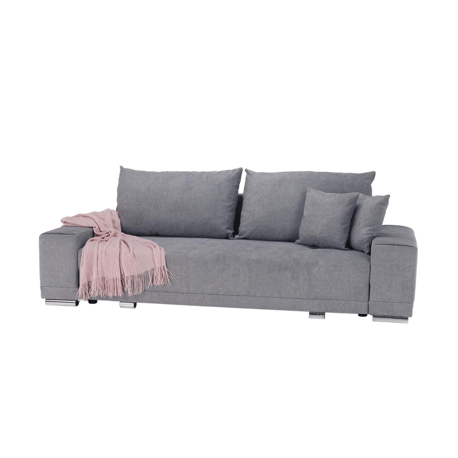 Canapea extensibilă, gri deschis, KEVAN BIG SOFA