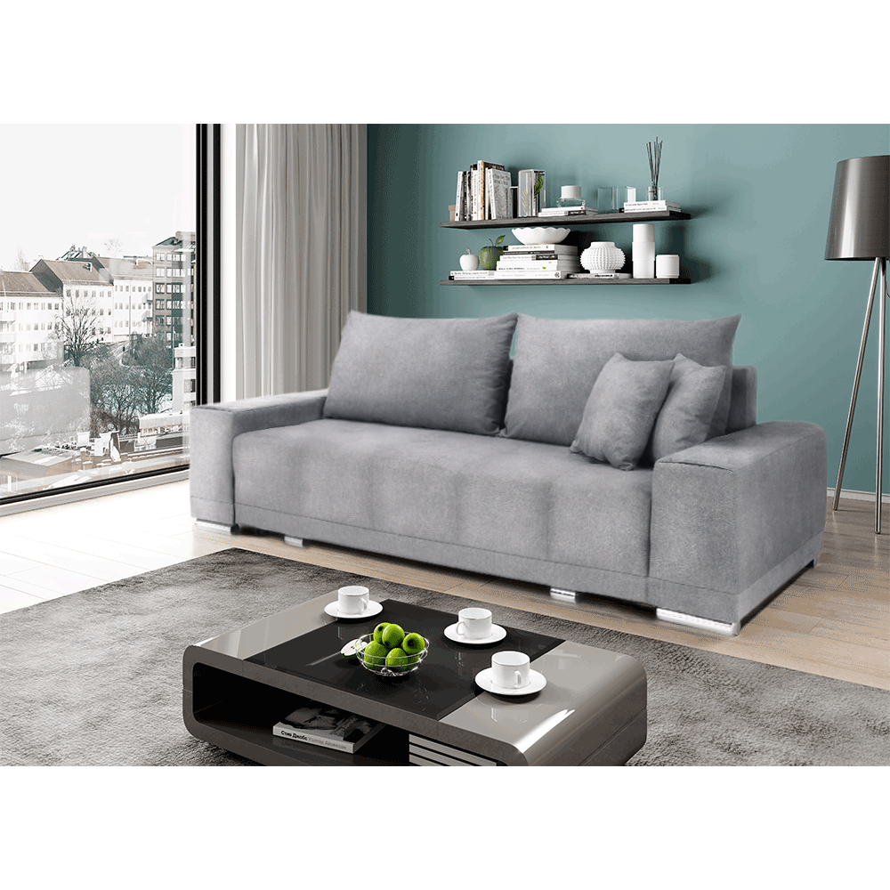 Canapea extensibilă, gri deschis, KEVAN BIG SOFA