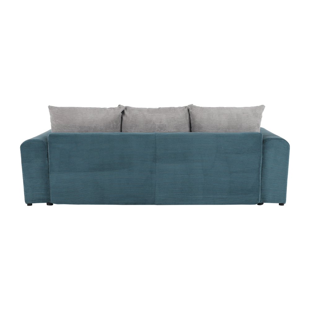 Canapea foarte spaţioasă, albastru, mentol, gri deschis, GILEN BIG SOFA