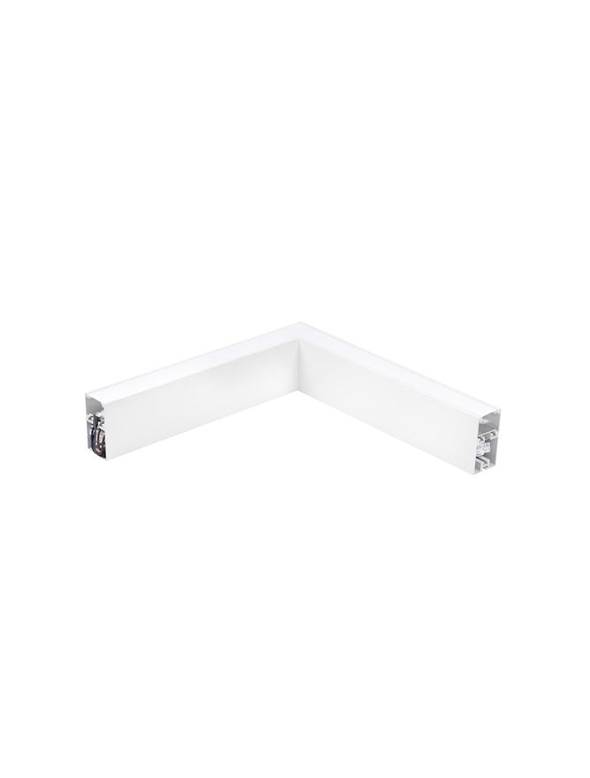 Profil linear colt pentru iluminat alb nisipiu din aluminiu DIDO