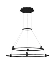 Candelabru pentru sistem magnetic din aluminiu negru nisipiu DION
