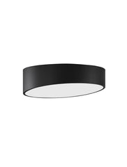 Plafoniera negru nisipiu mat din aluminiu si acril MAGGIO