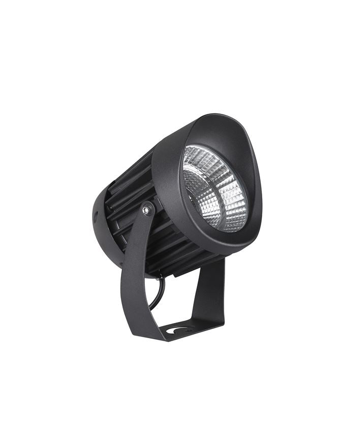 Proiector din aluminiu negru si sticla NORTH