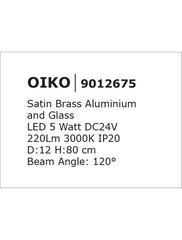 Lustra din sticla pentru profil magnetic OIKO