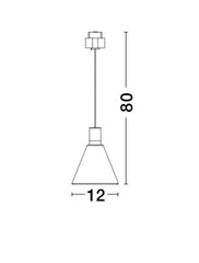 Lustra din sticla pentru profil magnetic OIKO