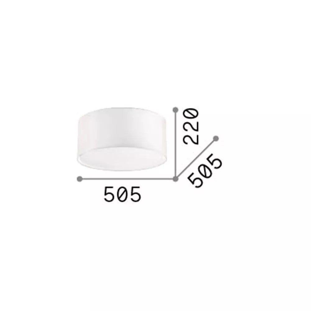 Plafoniera alba PL3 Ideal Lux