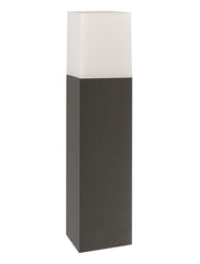 Corp iluminat exterior gri inchis din aluminiu si acril alb STICK
