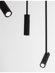 Profil magnetic suspendabil din aluminiu negru TEK