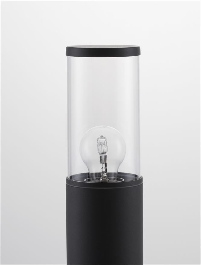 Corp de iluminat gradina din aluminiu gri inchis si acril transparent ZOSIA